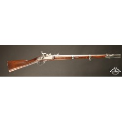 Puška Amsler Milbank ráže 18mmRf model 1842, v.č. 7059, modifikováno 1859/67, signováno BEURET a Liége.