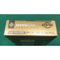 Náboje 8mm Mauser MATCH PPU