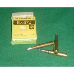 Náboje 8x57 J RWS, poloplášť, 12,7 g